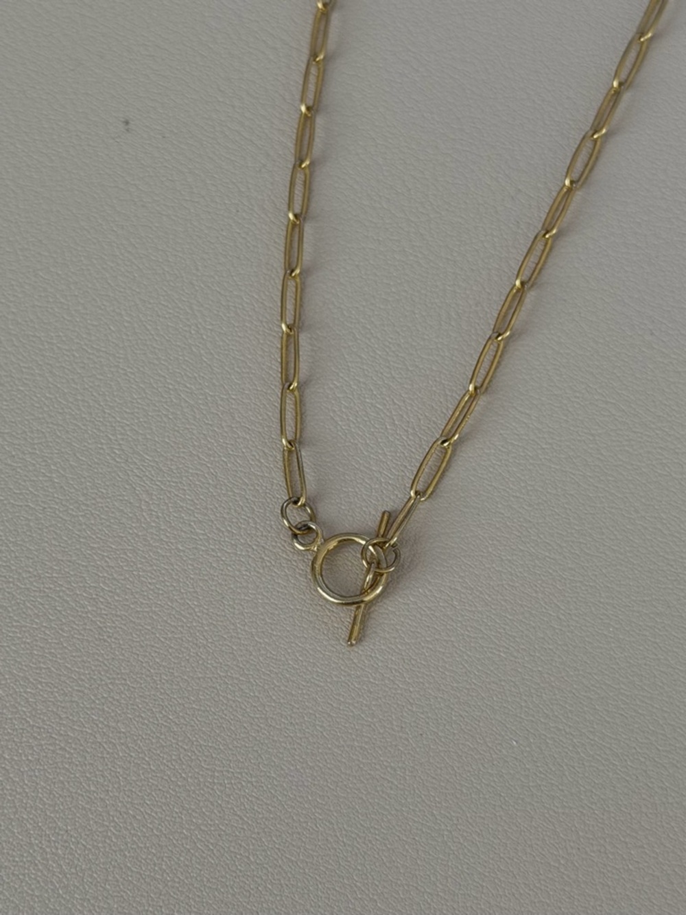 Classic Paperclip Chain Necklace in Gold - Picture 2 of 3